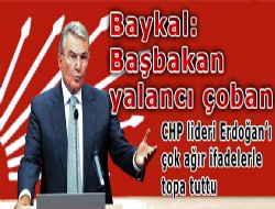 Baykal: Başbakan yalancı çoban