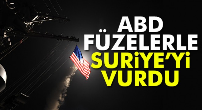 ABD, Suriye yi vurdu