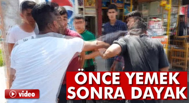 Önce yemek sonra dayak